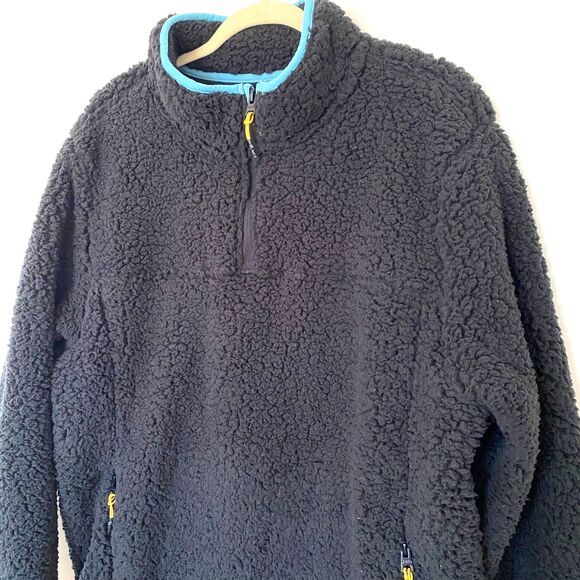 NWT Chubbies Black The Night Fleece Quarter-Zip Warm Pullover Sweatshirt Sz XL - Picture 9 of 12